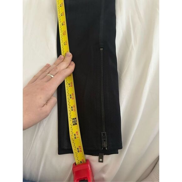 Rag & Bone Black Lawson Leggings, Size S Pull On Jeggings w/ Zipper Hem - Picture 5 of 9
